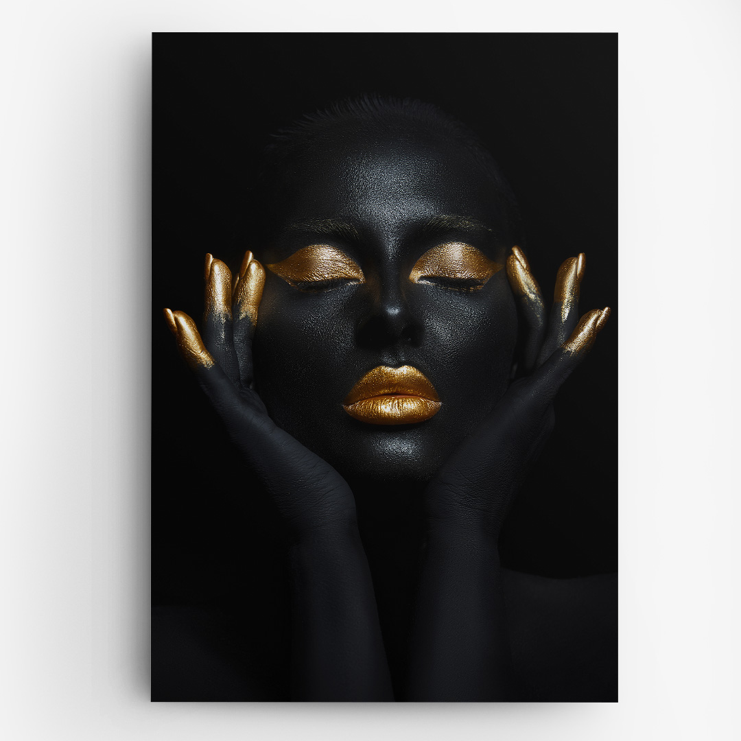 Tablou Canvas Decorativ Gold Makeup