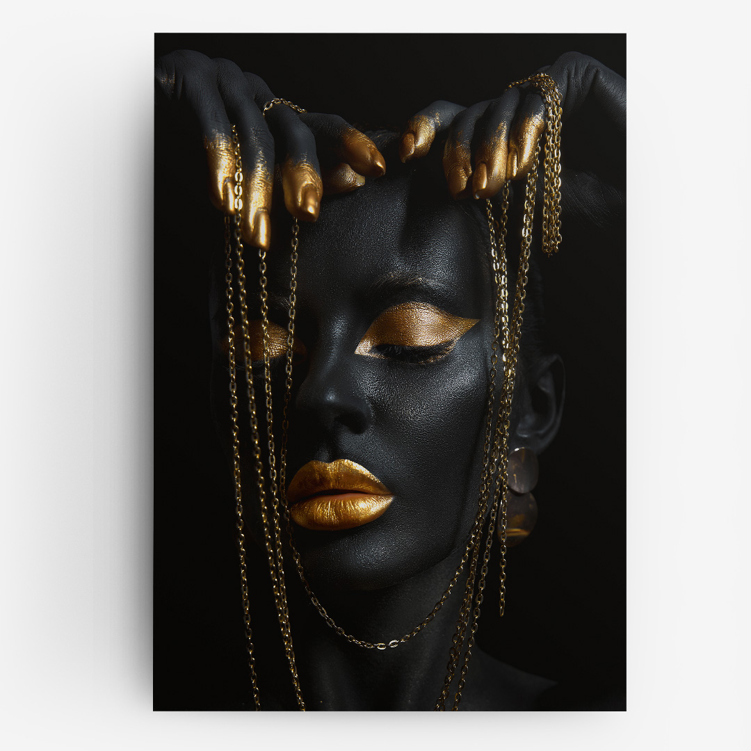 Tablou Canvas Decorativ Sensual Gold Chains