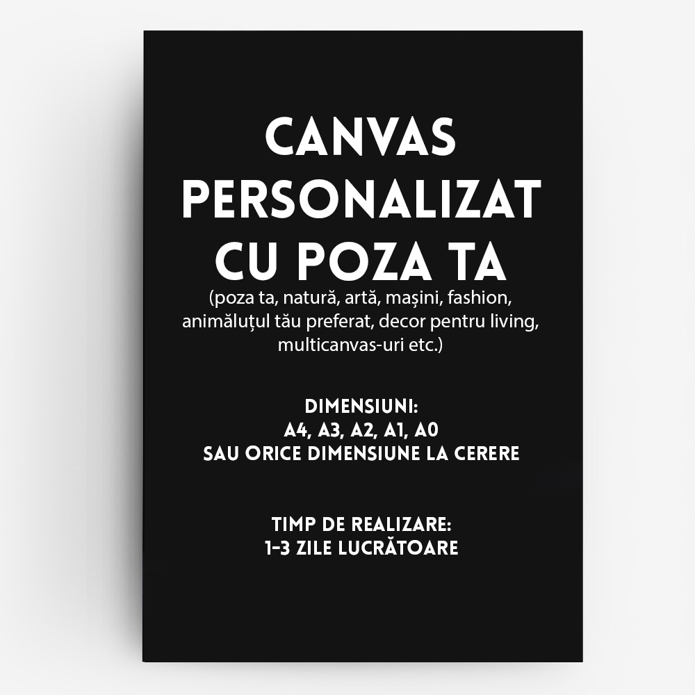 Tablou Canvas Decorativ Personalizat cu poza dorită de tine