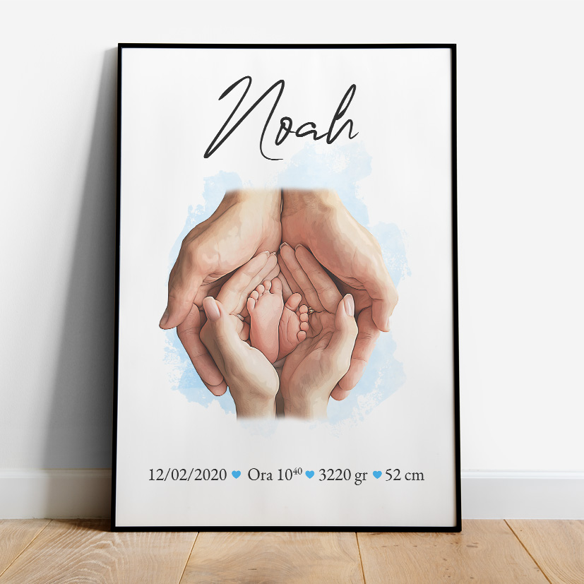 Tablou personalizat Nou Născut, Baby Boy