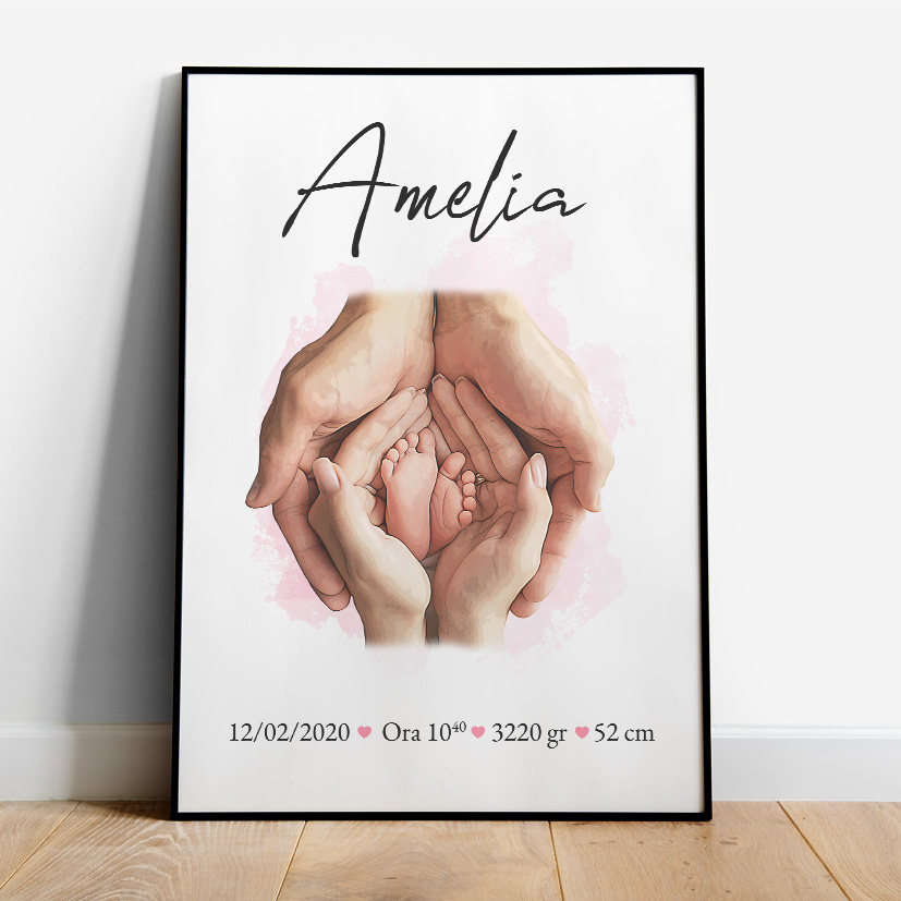 Tablou personalizat Nou Născut, Baby Girl